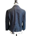 Cynthia Rowley Denim Chambray Blue Jean Blazer Jacket Size XL Polka Dot Preppy Photo 3