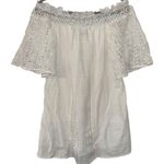 Selfie Leslie Off White Lace Design Y2K 2000s Top Women’s Small / Medium Shirt! Photo 1