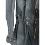 Nicholas K x Free People Byard Trench Coat with Waxed Cotton Size XS Like New Blue Photo 12