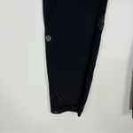 Lululemon  Inspire Tight Black Rare Gold Zipper Hardware Discontinued Crop Photo 5