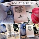 Victoria's Secret VICTORIA’S SECRET Satin Floral Striped Pajama Sleep Romper Jumpsuit Size M Photo 8