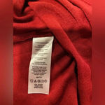 Loft NWT Red Ruffle Cuff Sheer Sleeve Scoop Neck Knit Pullover Top Blouse Size M Photo 9