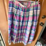Orvis  Vintage Pink and Blue Midi Skirt Photo 3