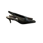Tony Bianco Zen Kitten Heel Slingback Pump Black Crinkle Size 9 Photo 11