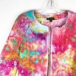 Willi Smith Eyelet Wonder  Small Cardigan Jacket‎ Handmade Tie Dye Open Lined 523 Photo 11
