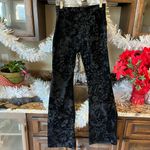 Black Velvet Embossed Dress Pants Womens 0 Photo 4