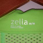 Zella  M Highlighter Lime Mesh Running Wear Zip Jacket Photo 2