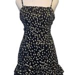 Princess Polly Polly navy blue & cream dotted mini dress size 2 Photo 0
