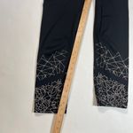 Athleta Floral Graphic Sonar Capri Black Tan Compression Leggings Sz Medium Tall Photo 5
