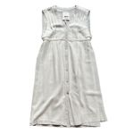 JNBY by Tillmann Lauterbach Designer Dress Sleeveless Button Down Raw Edge L Tan Size L Photo 1