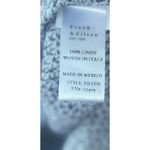 NWOT Frank & Eileen Shirt Small Eileen Linen Swallow Tail Bird AOP Print Navy Blue Photo 9