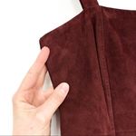 Intermix Connie Sleeveless Suede Dress Dark Red 6 Photo 6