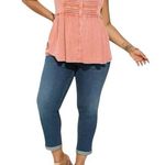 Torrid  Ribbed Peplum Tank – Dusty Rose, Size 00 (M/10) Photo 0