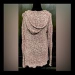 Mudd purple/cream cardigan sweater- size large Photo 2