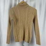 Style & Co Medium Petite Cable Knit Pearl Sequin Turtleneck Retro Photo 0