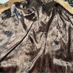 Dennis Basso Vintage  Women’s Suede Leather Turn Lock Closure Jacket S Tan Photo 5