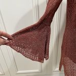 Chico's Bell-Sleeve Pullover Bronze Gold Sparkle Tank & Sweater Set NYE Party Photo 4