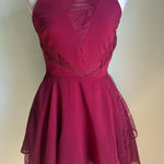 Lucy Paris  Burgundy Lace Mini Dress boho gothic‎ romantic cottage core vibes xs Photo 0