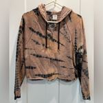 PINK - Victoria's Secret VS Pink Oslo Burst Tie Dye Cotton Slub Cropped Zip Up Hoodie Size XS Photo 6