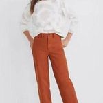 Madewell  Womens Jeans Sz 24 Burnt Orange Wide Leg Crop Photo 0