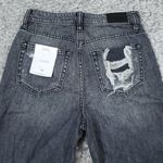 Hidden Zoey Mom Tapered Jeans Ripped High Rise Gray Busted Knee Size 24 Photo 4