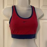 Nike  Vintage 1990s Blue and Red Racerback Sports Bra Medium 8-10 Photo 4