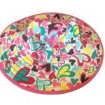 Hanna Andersson Reversible Floppy Sun Hat Pink/Heart Colorful Print Size M Pink Photo 2