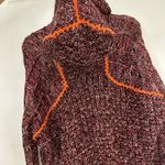 Cecilia Prado Crochet Knit Metallic Hooded Sweater Size M Orange Size M Photo 7