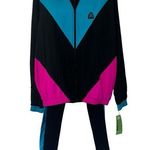 Vintage 70s 80s Athletic Workout Set Sport Stuit Fitness Women’s Size Medium! Black Photo 0