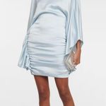 SIMKHAI Kadence satin minidress in Light Sky Blue Size 0 Photo 0