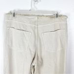Divided H & M Cream Ultra High Rise Fringe Trim Wide Legs Jeans Size 12 Photo 7
