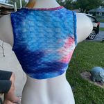 Woman’s crop top bra Blue Photo 1