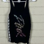 PINK - Victoria's Secret  Bling Ombre Rainbow Logo Racerback Tank Top size S Photo 5