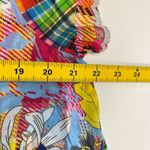 Johnny Was NWOT  Multicolor Plaid Floral Blouse Shirt Linko Babydoll Tunic Size S Photo 10