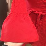 BCBGeneration  red bell sleeve wrap around dress Photo 3