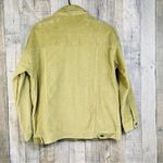 Small Lime Green Unbranded Corduroy Button Front Jacket 2 Side & 2 Front… Photo 1