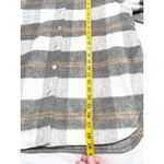 BLANK NYC  Womens Plaid Brushed Neutral Wood Blend Shirt Jacket‎ Shacket Size M Photo 8