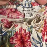 American Eagle Tropical Floral Cropped Puffy Short Sleeve Elastic Hem Top Photo 7