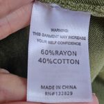 Song of Style Olive Green Knit Mini Dress Long Sleeve Full Zip Up Sz S Photo 6