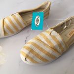 Yellow Canvas Flats, Size 7 Photo 2