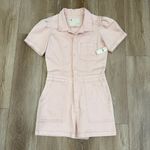 Pilcro NWT  Anthropologie The Kit Utility Romper in Pink Rose Size 12 OB1892176 Photo 4
