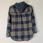 American Eagle Outfitters Plaid Hooded Flannel Shirt Sz S Photo 3