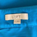 Loft Blue Button Trim Wrap Skirt Sz 6 Photo 5