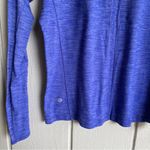 Lululemon On The Run Long Sleeve T Shirt Heathered Sapphire Blue Photo 5