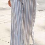 Fresh Produce  Newport Cropped Linen Blend Beachy Stripe Pants | Medium Photo 0