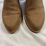 Eileen Fisher Tote Leather Ankle Bootie Tan Block Heel Zip Up Size 7.5 Neutral Photo 2