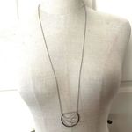 LC Lauren Conrad Lauren Conrad silver tone rhinestone pendant necklace Photo 2