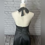 Gia & co satin black halter dress size 4 Photo 4