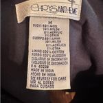 Chrysantheme Vintage Wool blend button down vest with floral embroidery M Gray Size M Photo 4