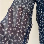 Sézane  Joe navy blue white flower print dress 2 Photo 4